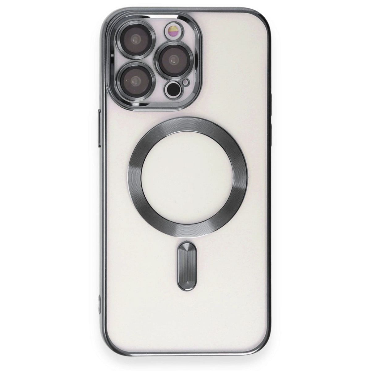 Apple İphone 15 Pro Kılıf Kross Magneticsafe Kapak - Titan Gri