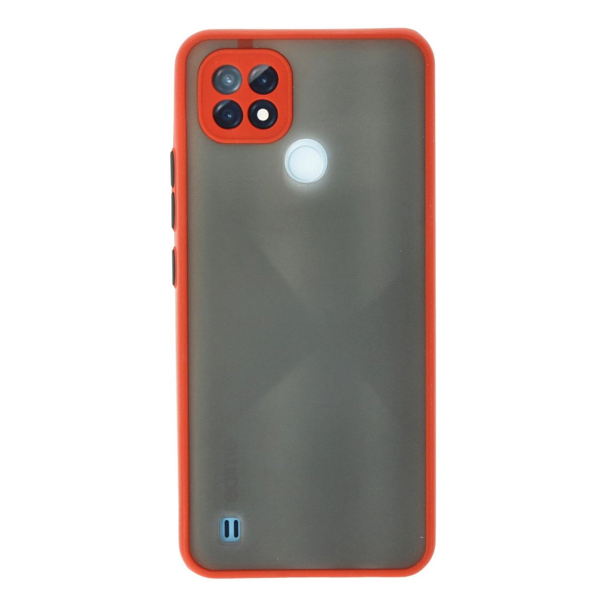 Realme C21 Kılıf Montreal Silikon Kapak - Kırmızı