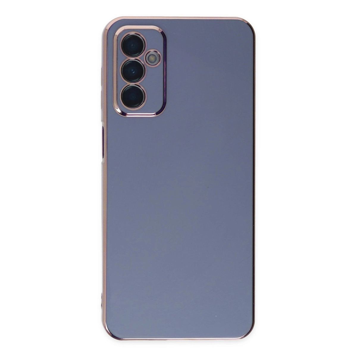 Samsung Galaxy M23 Kılıf Volet Silikon - Mavi