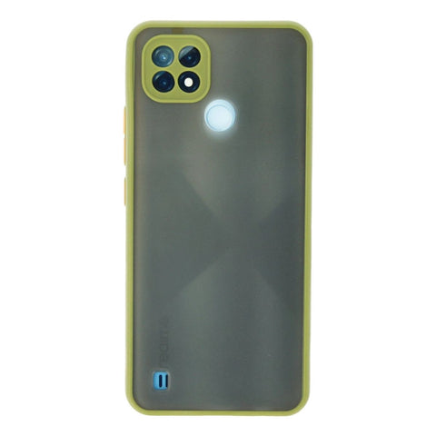Realme C21 Kılıf Montreal Silikon Kapak - Açık Yeşil