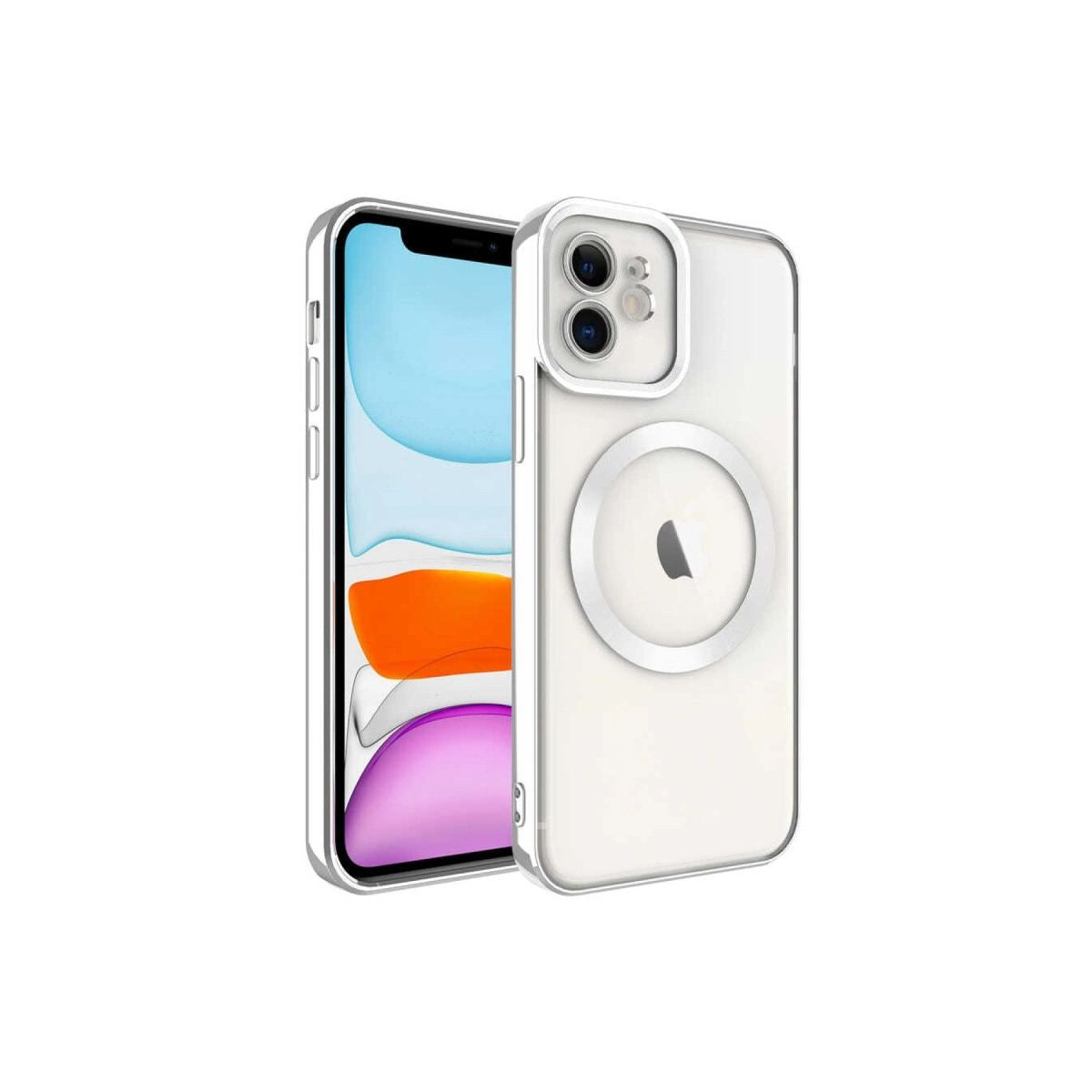 Apple İphone 11 Kılıf Kross Magneticsafe Kapak - Gümüş