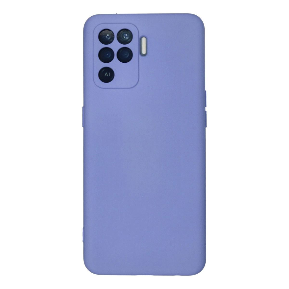 Oppo Reno 5 Lite Kılıf Nano İçi Kadife Silikon - Lila