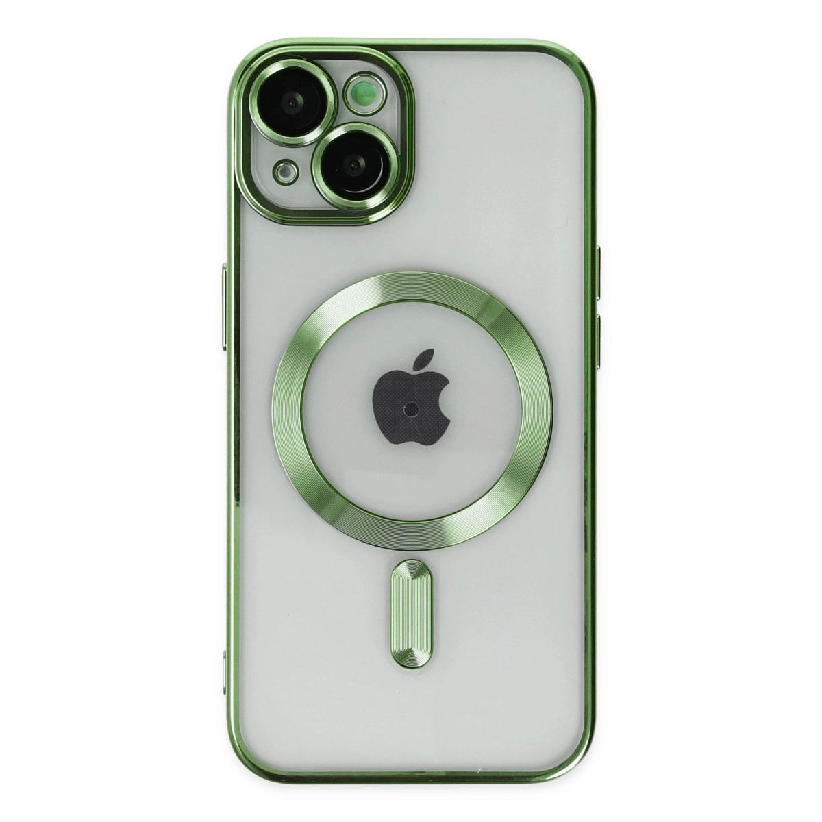 Apple İphone 14 Kılıf Kross Magneticsafe Kapak - Koyu Yeşil