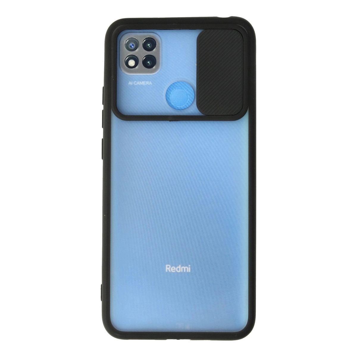 Xiaomi Redmi 9c Kılıf Palm Buzlu Kamera Sürgülü Silikon - Siyah
