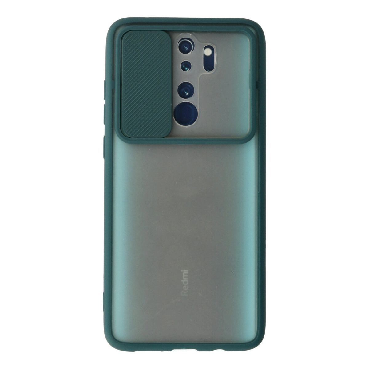 Xiaomi Redmi Note 8 Pro Kılıf Palm Buzlu Kamera Sürgülü Silikon - Yeşil