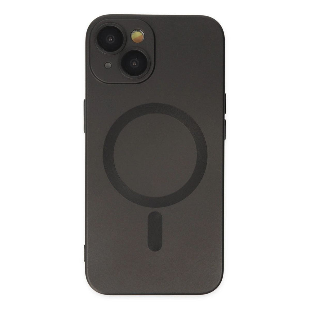 Apple İphone 14 Plus Kılıf Moshi Lens Magneticsafe Silikon - Siyah