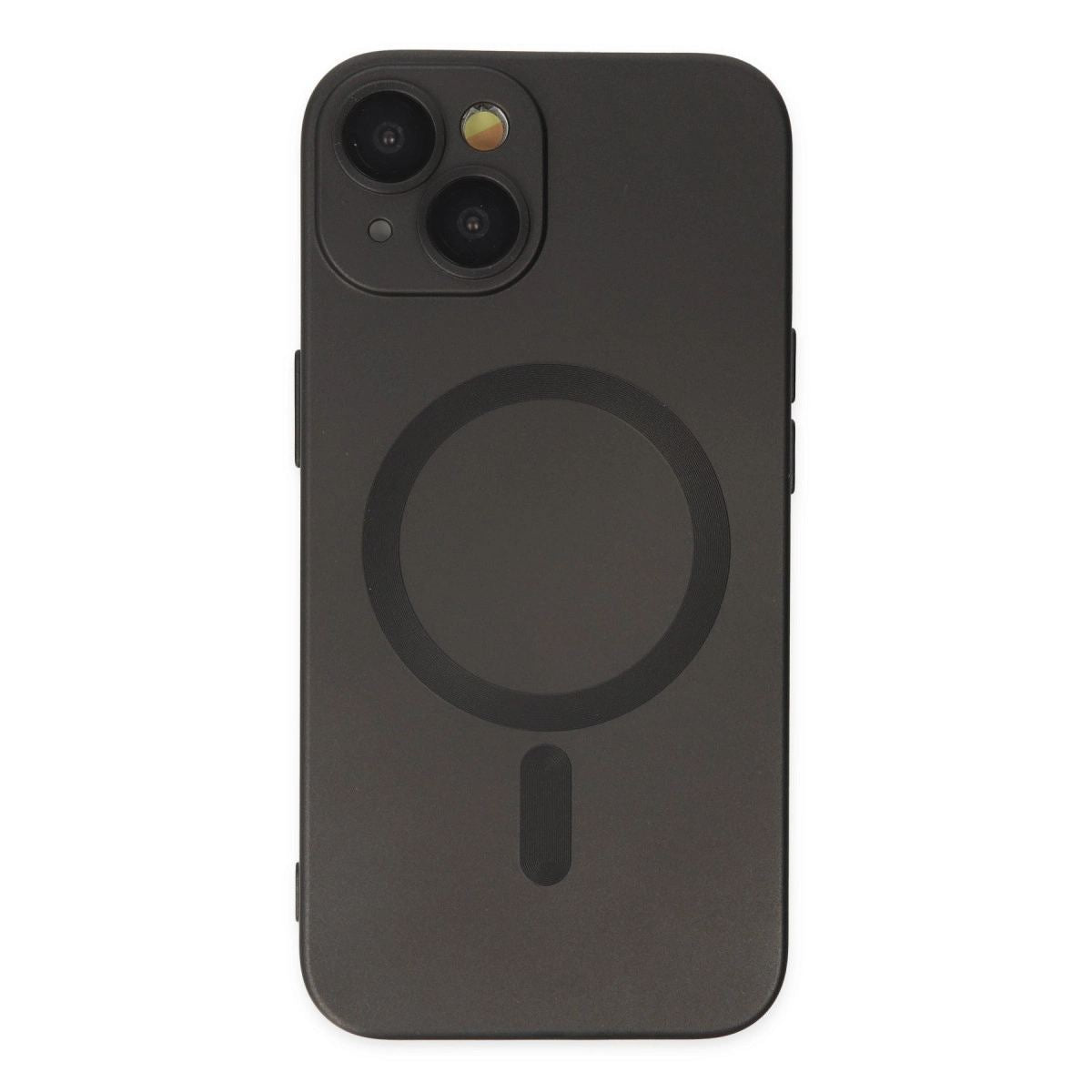 Apple İphone 14 Plus Kılıf Moshi Lens Magneticsafe Silikon - Siyah