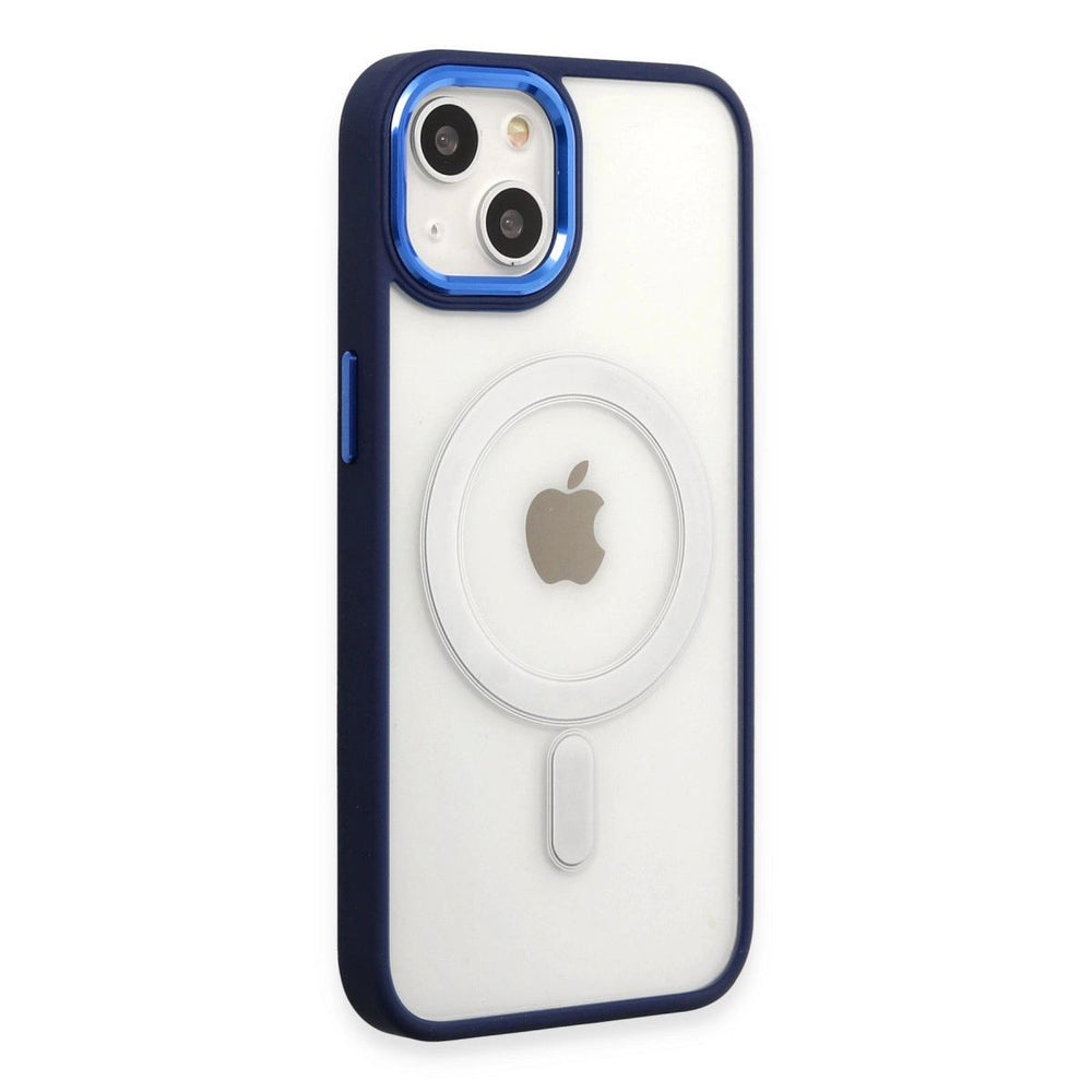 Apple İphone 15 Pro Kılıf Room Magneticsafe Silikon - Lacivert