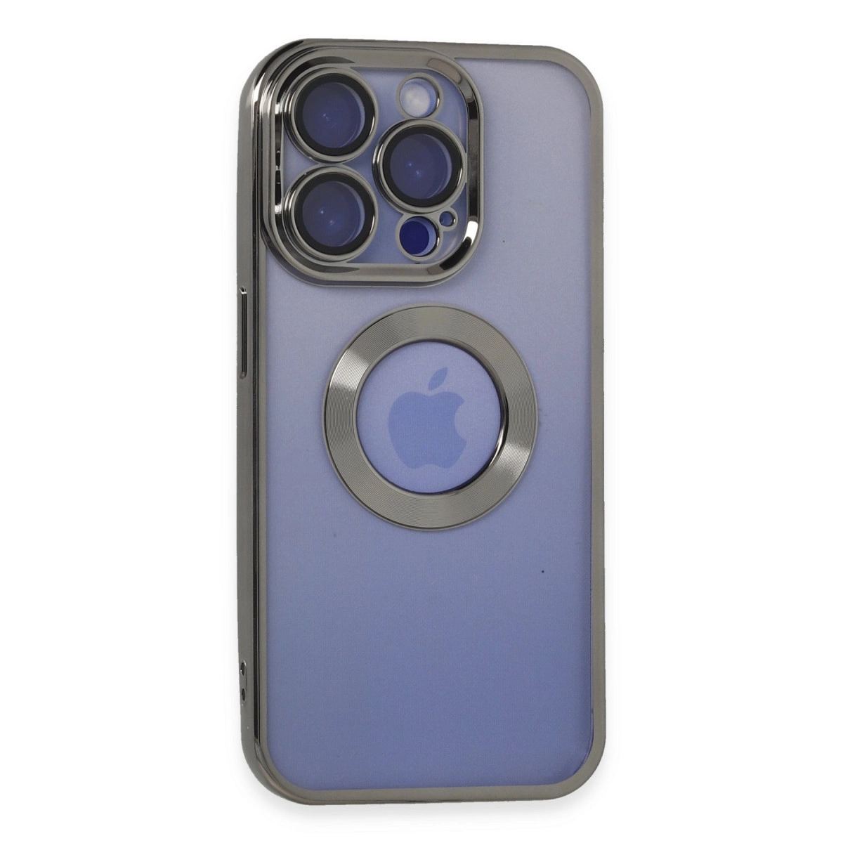 Apple İphone 15 Pro Kılıf Slot Silikon - Titan Gri