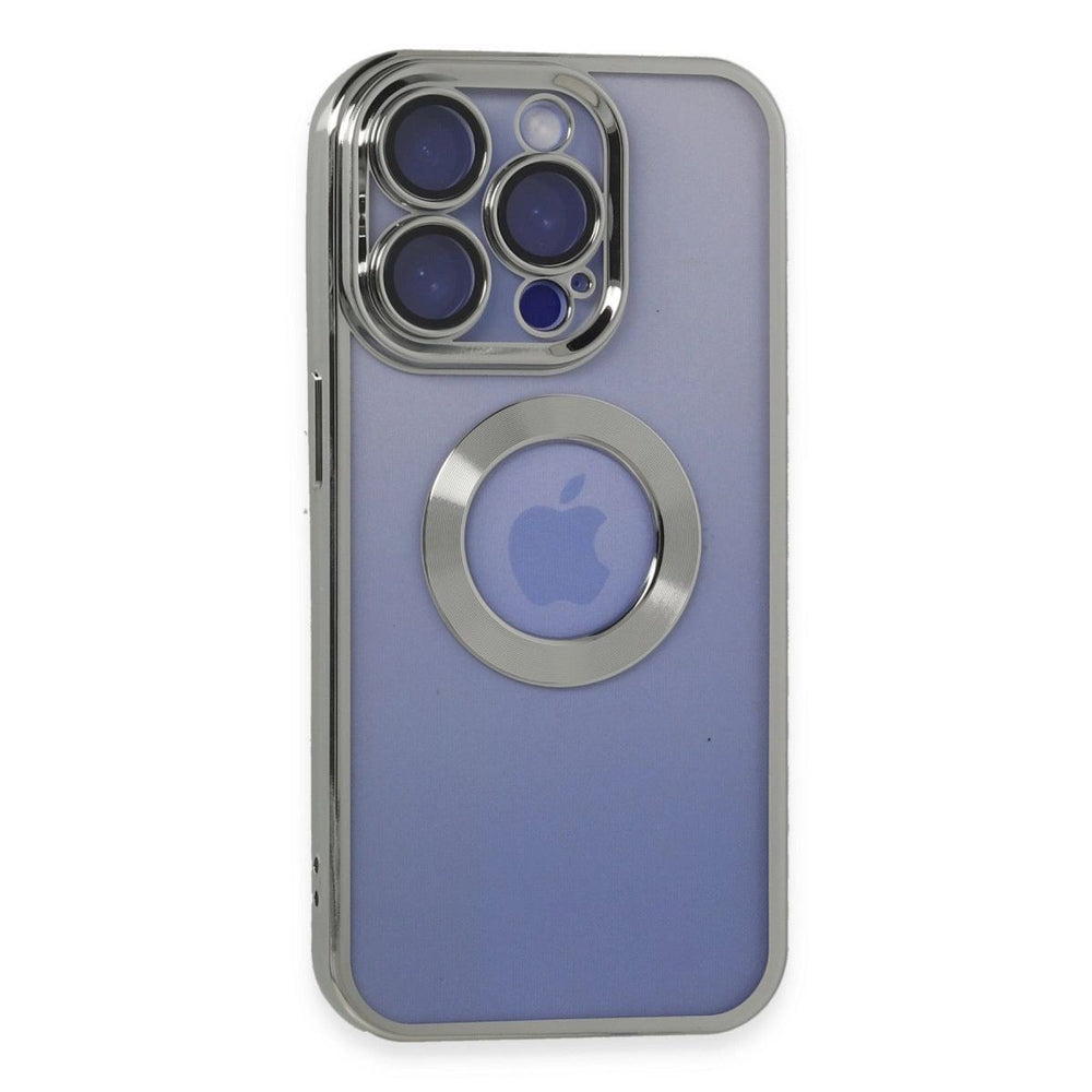 Apple İphone 15 Pro Max Kılıf Slot Silikon - Gümüş