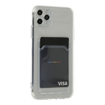 Apple İphone 11 Pro Max Kılıf Kart Şeffaf Silikon - Şeffaf