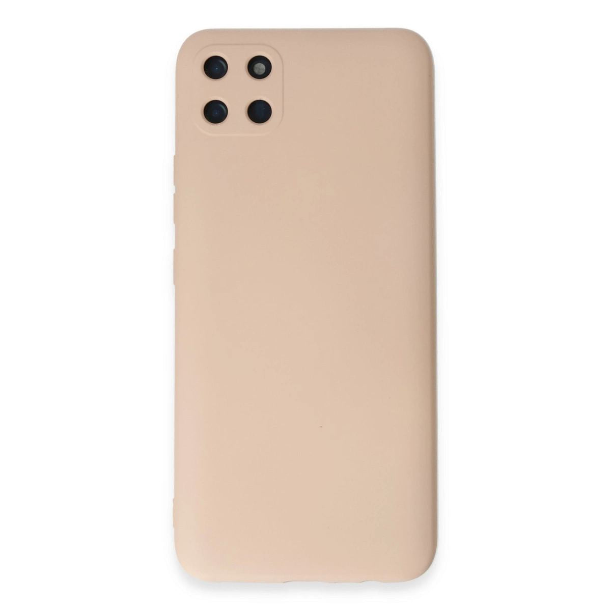 Realme C11 Kılıf Nano İçi Kadife Silikon - Pudra