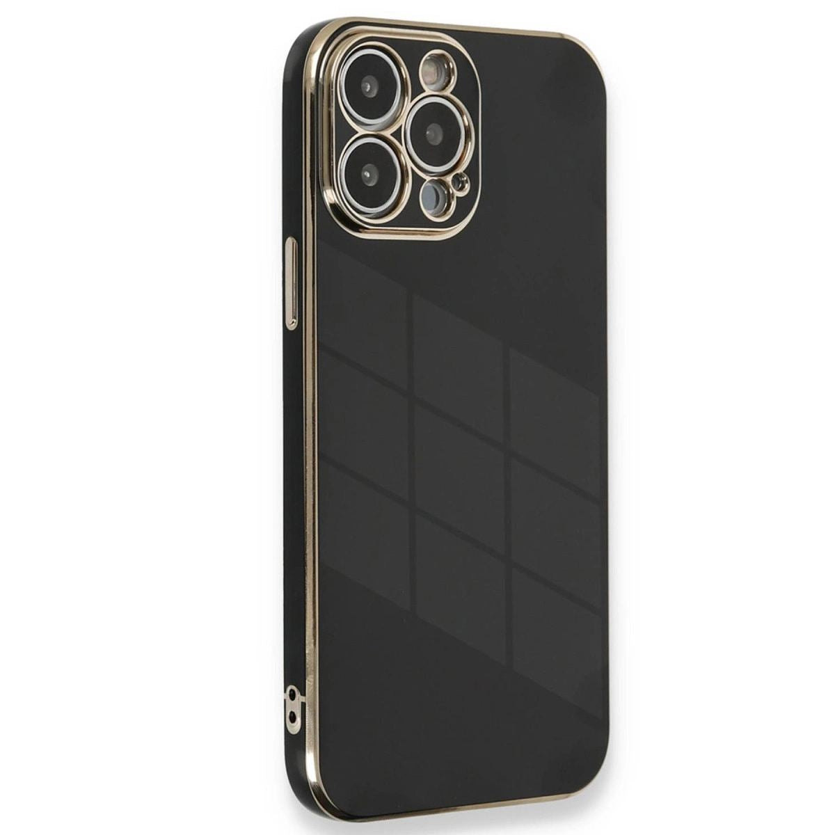 Apple İphone 15 Pro Kılıf Volet Silikon - Siyah
