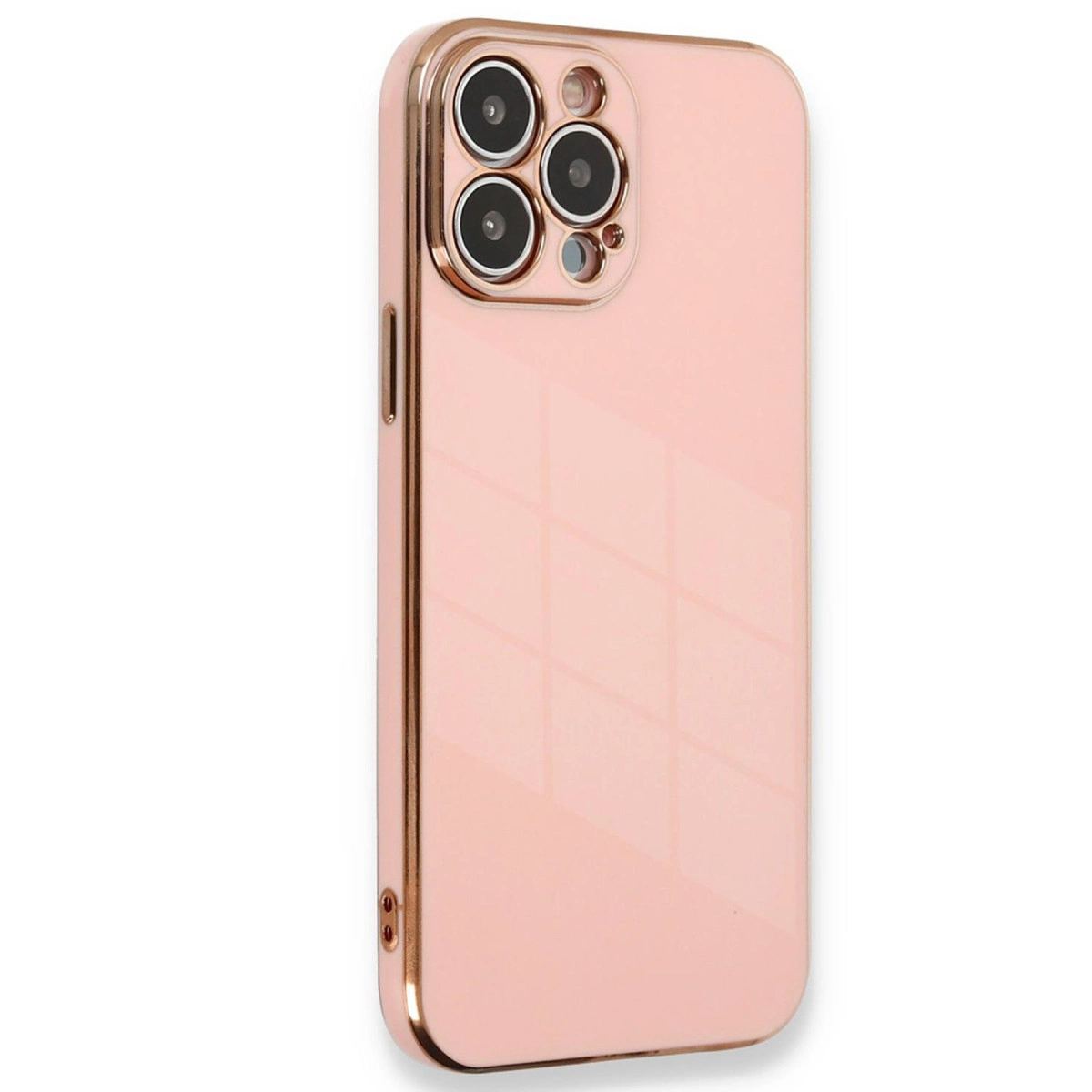 Apple İphone 15 Pro Kılıf Volet Silikon - Pembe