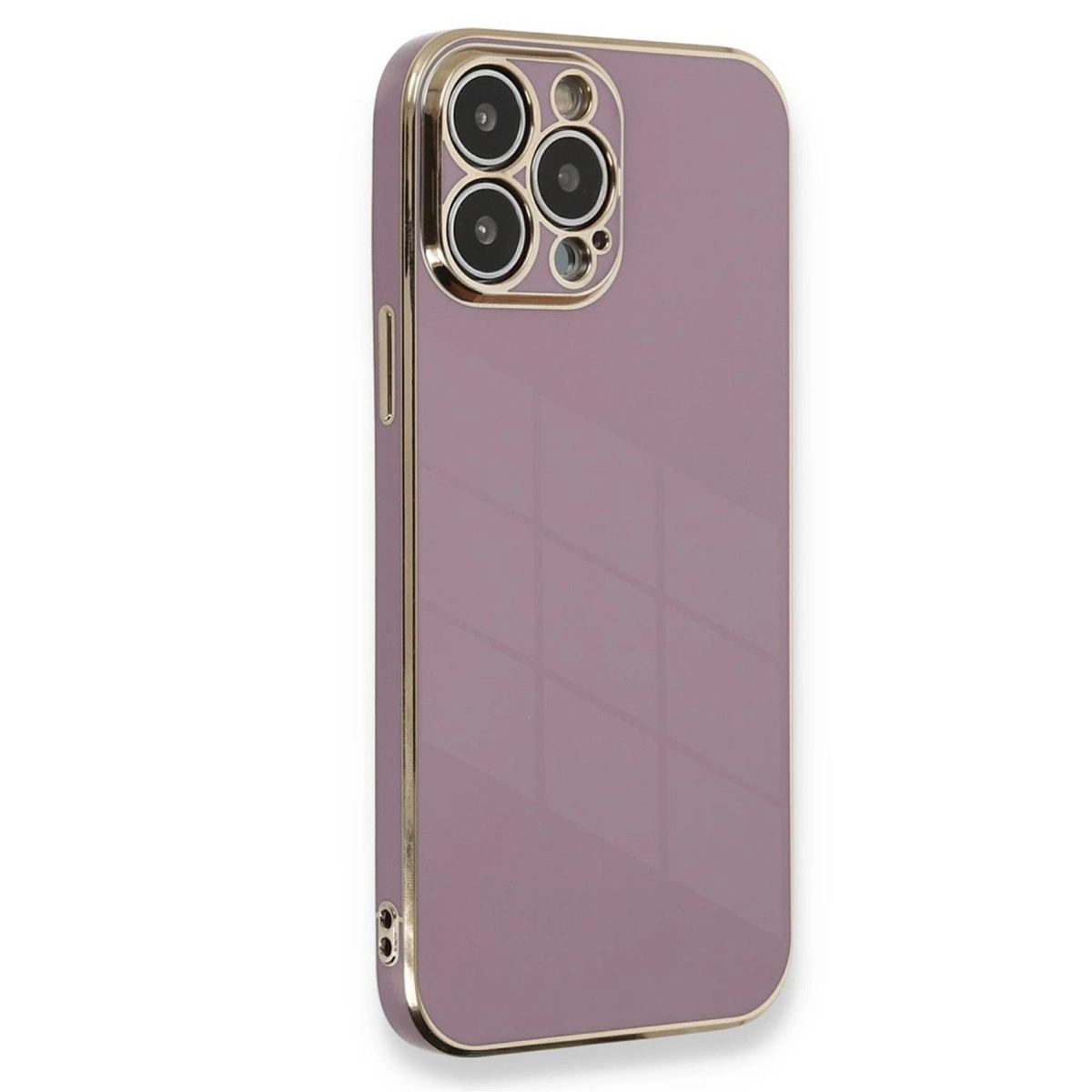 Apple İphone 15 Pro Kılıf Volet Silikon - Mor