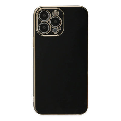 Apple İphone 15 Pro Max Kılıf Volet Silikon - Siyah