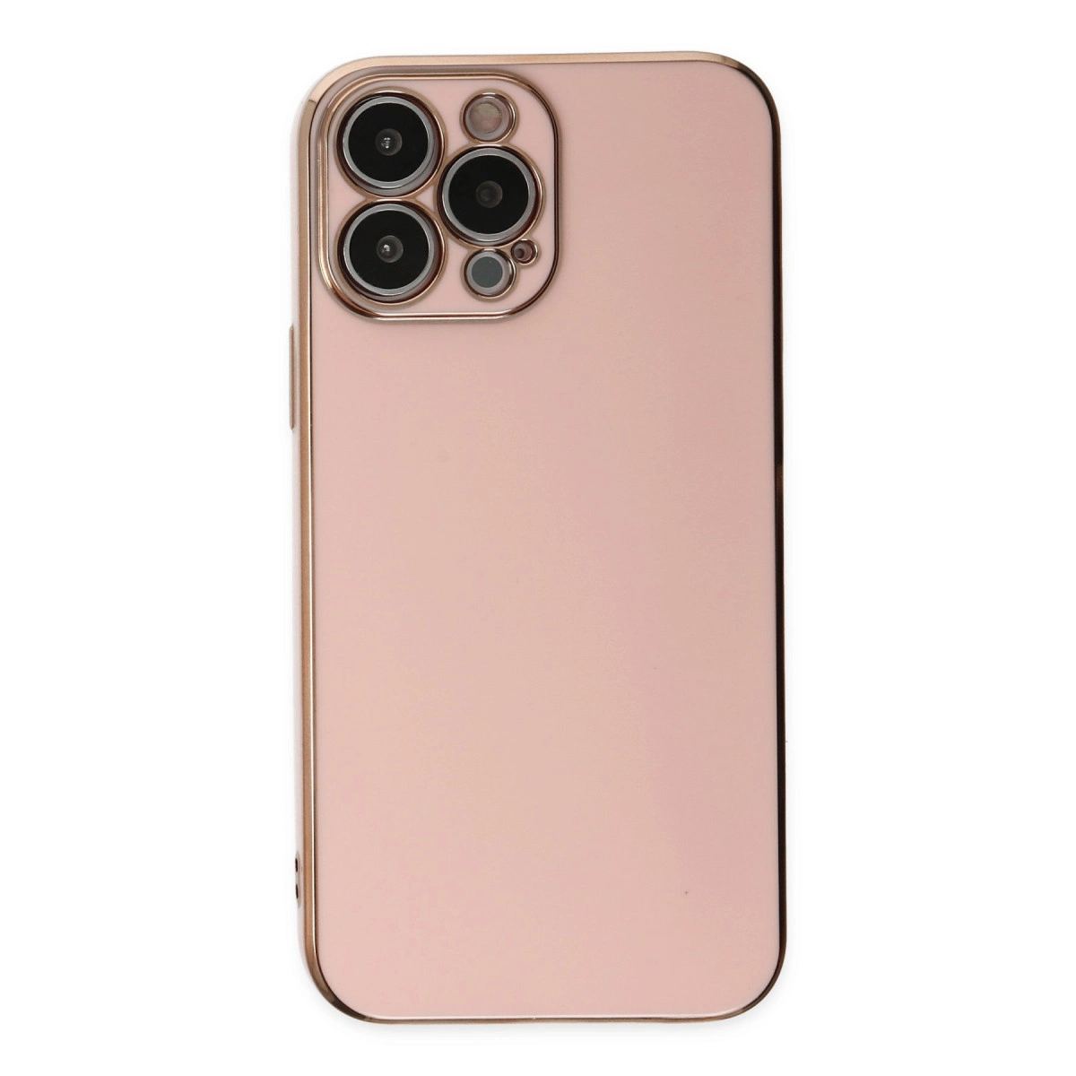 Apple İphone 15 Pro Max Kılıf Volet Silikon - Pembe