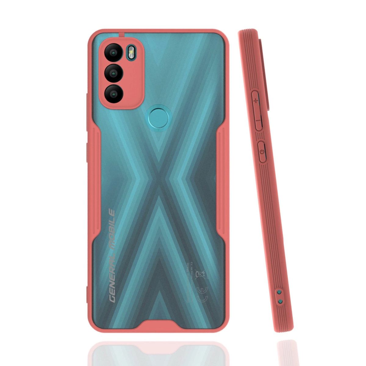 General Mobile Gm 21 Plus Kılıf Platin Silikon - Pembe