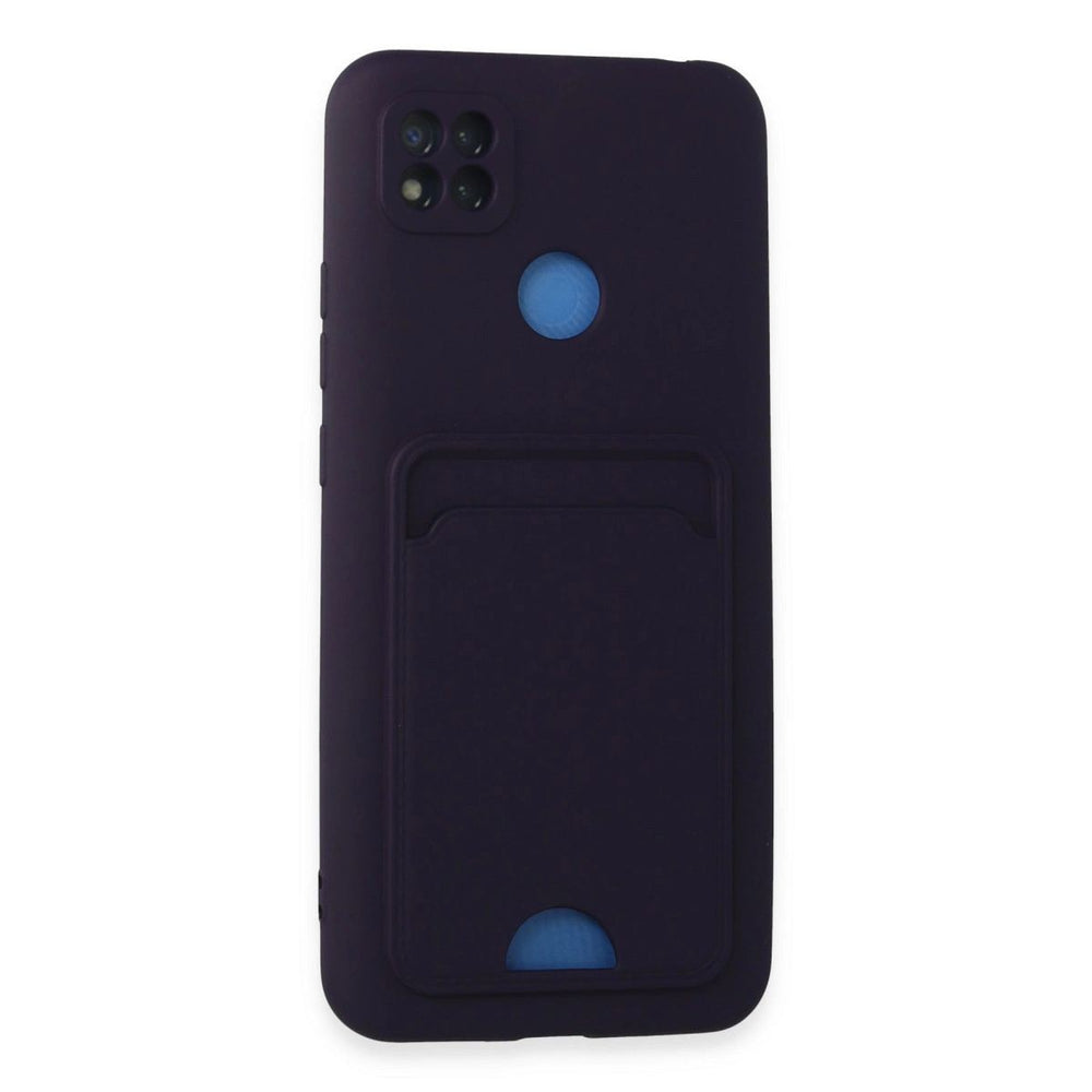 Xiaomi Redmi 9c Kılıf Kelvin Kartvizitli Silikon - Derin Mor