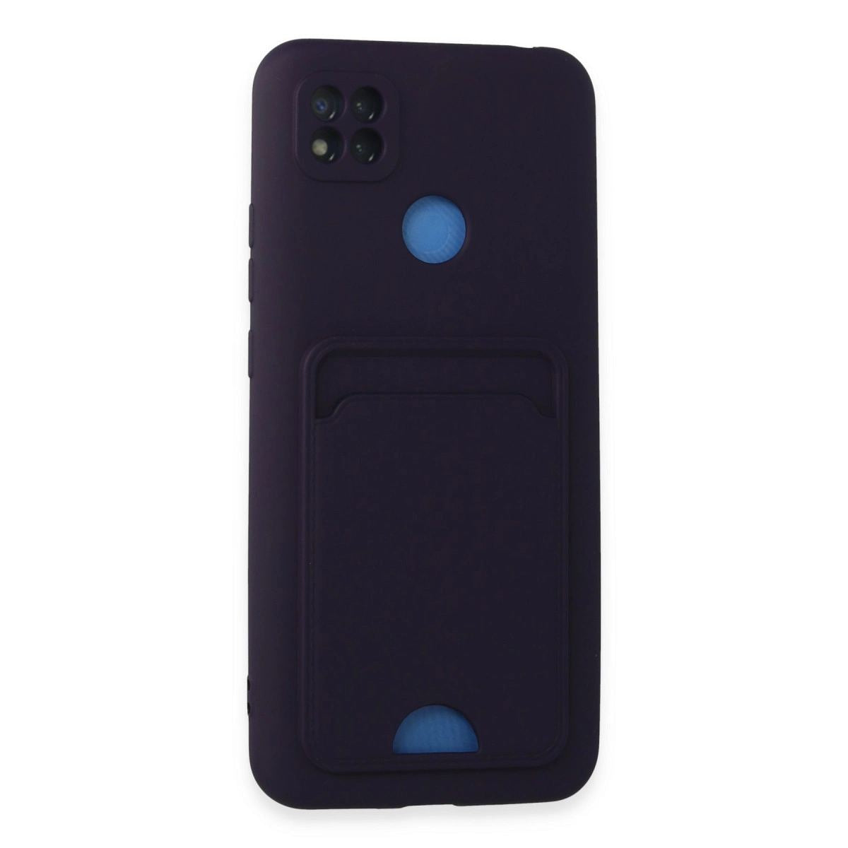 Xiaomi Redmi 9c Kılıf Kelvin Kartvizitli Silikon - Derin Mor