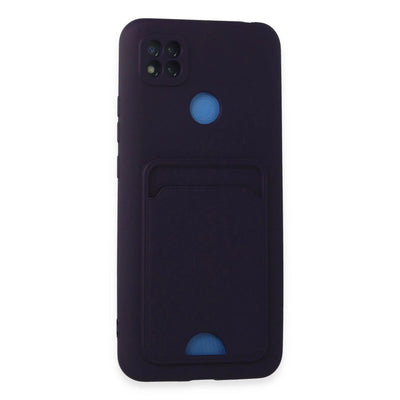 Xiaomi Redmi 9c Kılıf Kelvin Kartvizitli Silikon - Derin Mor
