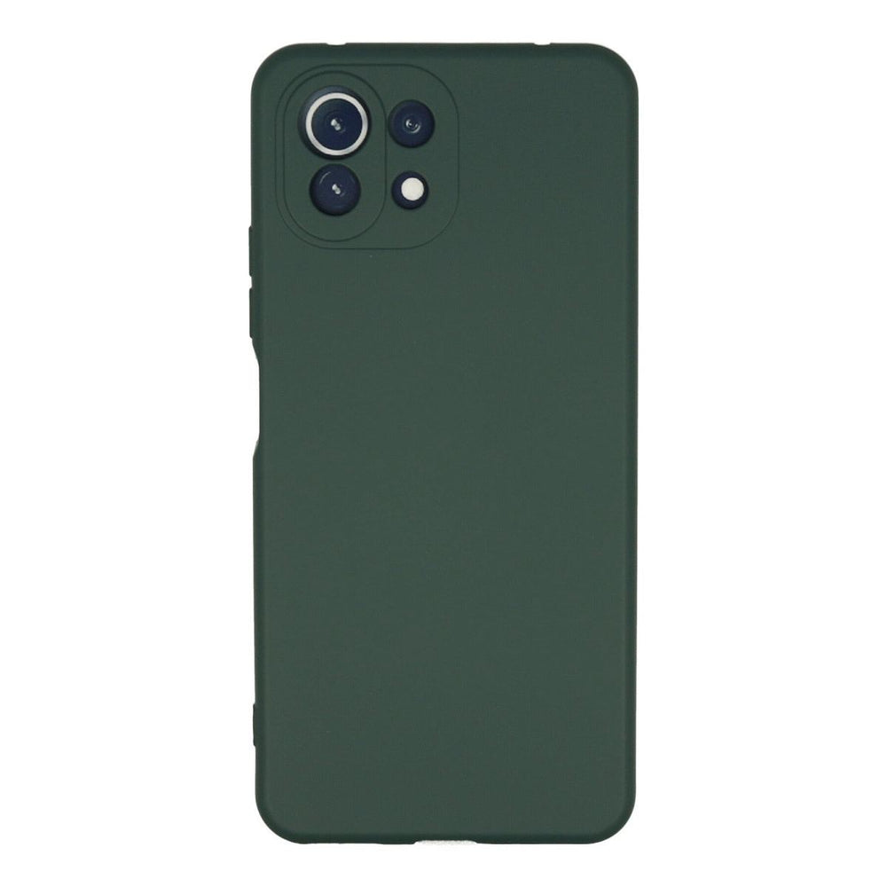 Xiaomi Mi 11 Lite Kılıf Nano İçi Kadife Silikon - Koyu Yeşil