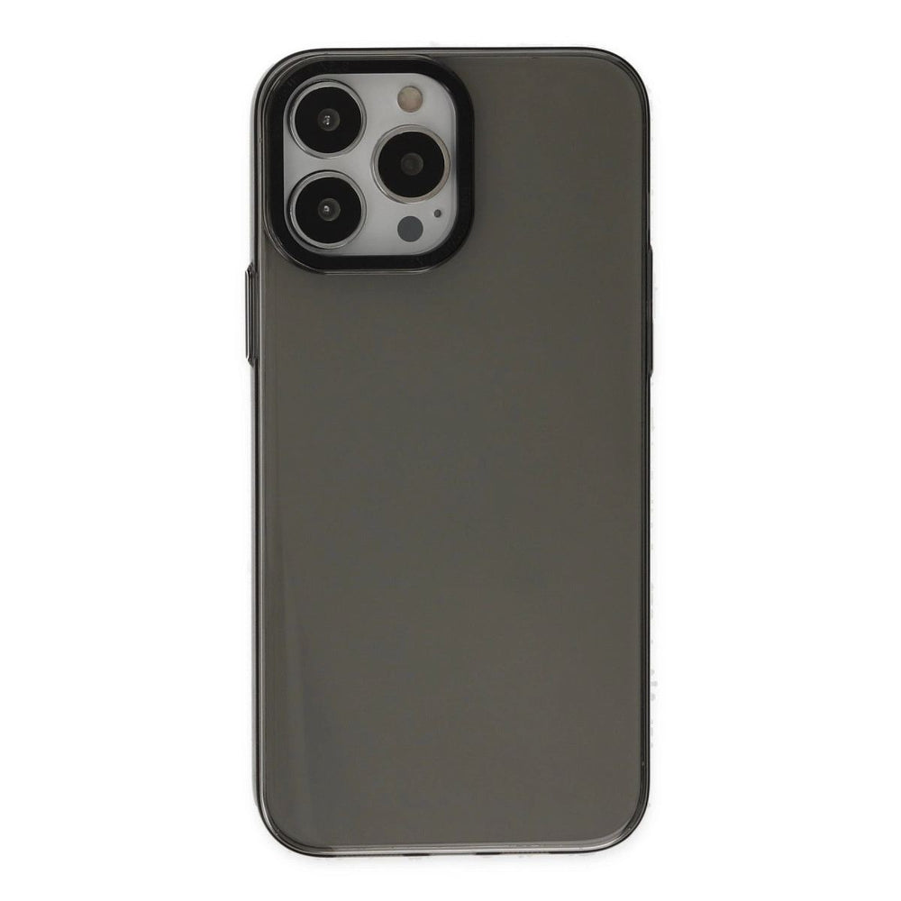 Apple İphone 14 Pro Kılıf Anka Pc Sert Metal Kapak - Siyah