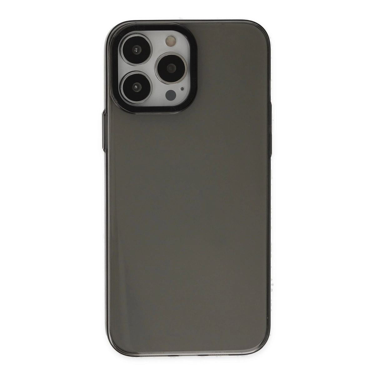 Apple İphone 14 Pro Kılıf Anka Pc Sert Metal Kapak - Siyah