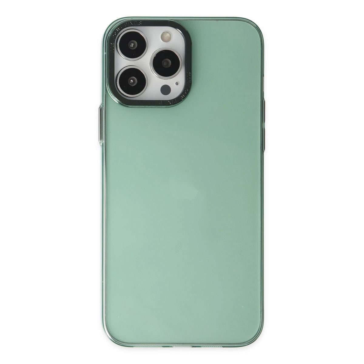 Apple İphone 14 Pro Kılıf Anka Pc Sert Metal Kapak - Yeşil