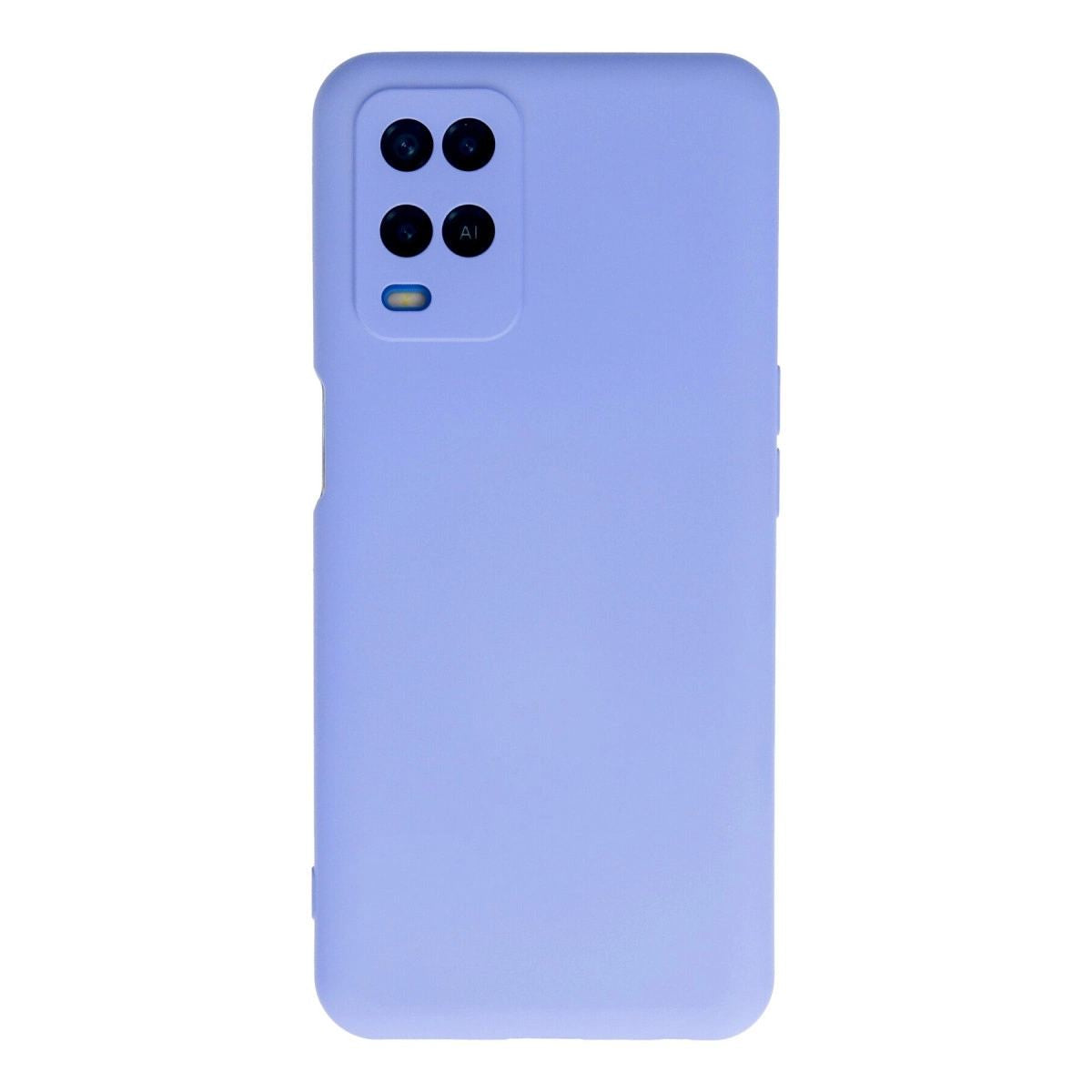 Oppo A54 4g Kılıf Nano İçi Kadife Silikon - Lila