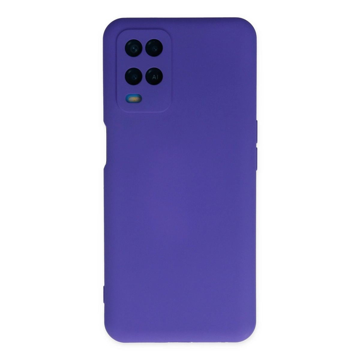 Oppo A54 4g Kılıf Nano İçi Kadife Silikon - Mor