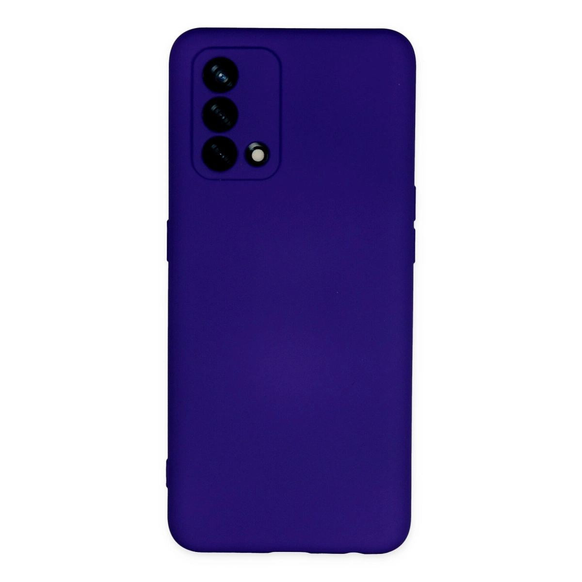 Oppo A74 4g Kılıf Nano İçi Kadife Silikon - Mor
