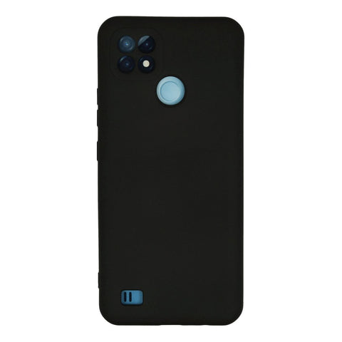 Realme C21 Kılıf Nano İçi Kadife Silikon - Siyah