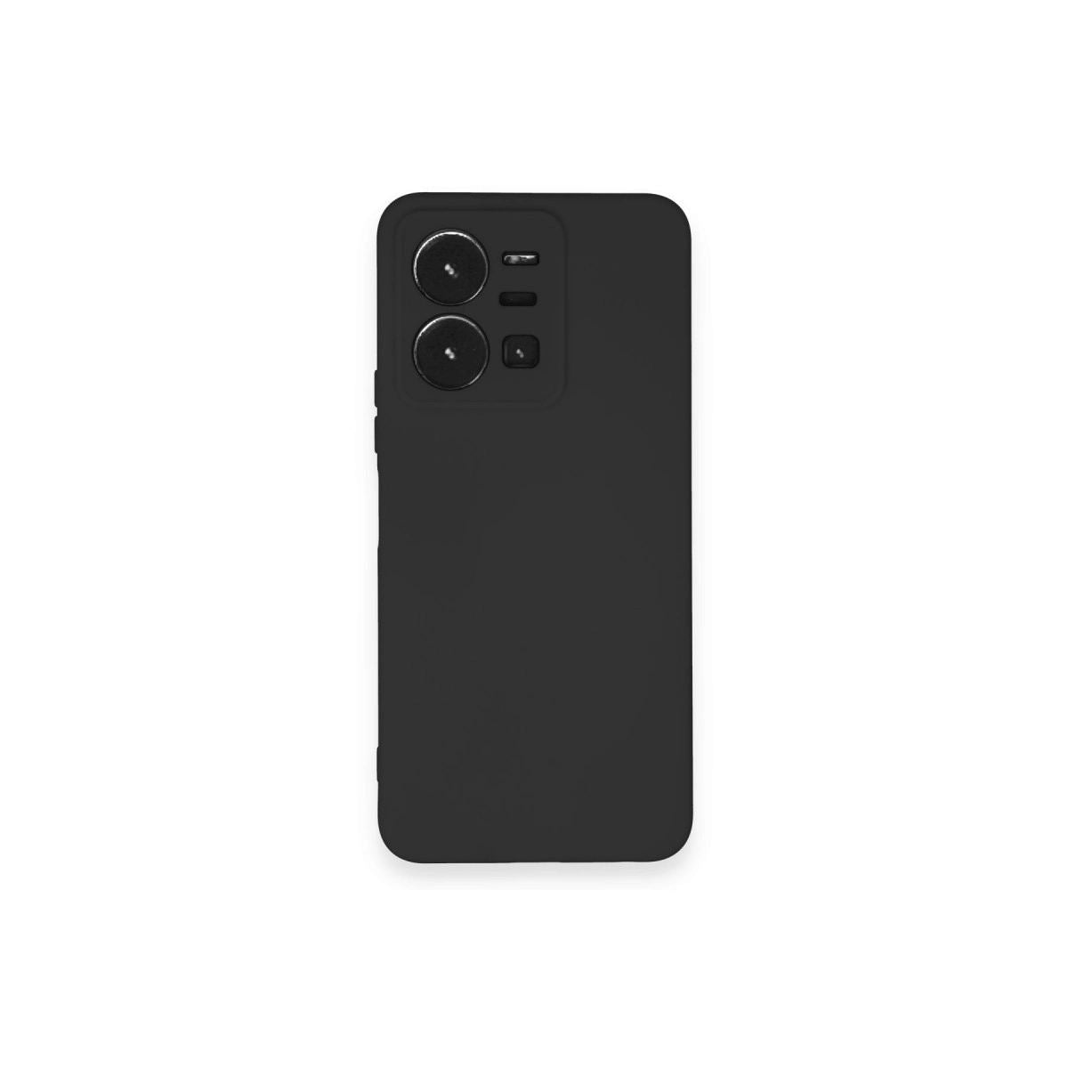 Vivo Y35 Kılıf Nano İçi Kadife Silikon - Siyah