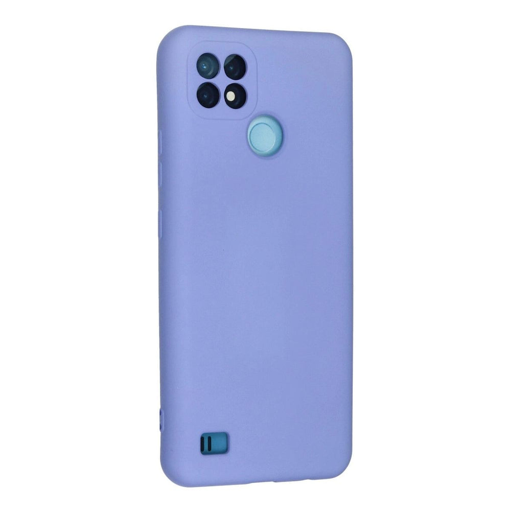 Realme C21 Kılıf Nano İçi Kadife Silikon - Lila