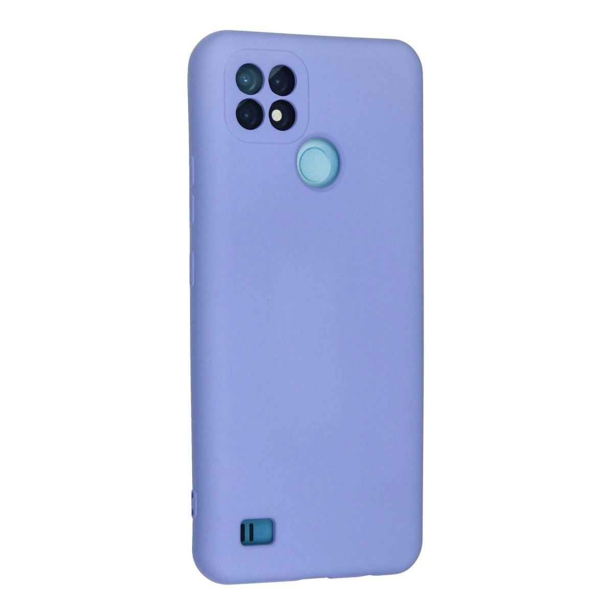 Realme C21 Kılıf Nano İçi Kadife Silikon - Lila