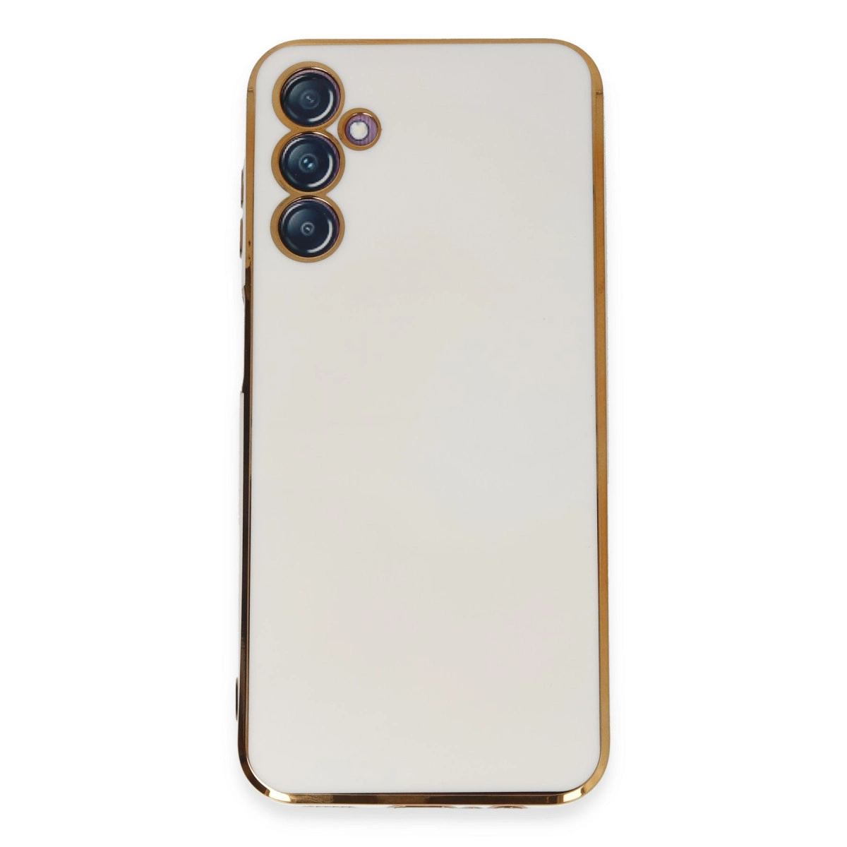 Samsung Galaxy M14 5g Kılıf Volet Silikon - Beyaz