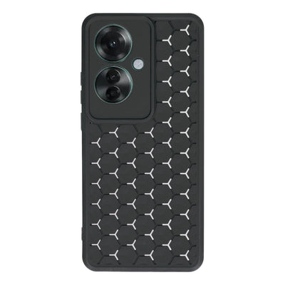 Oppo Reno 11f Kılıf Petek Silikon Kapak - Siyah
