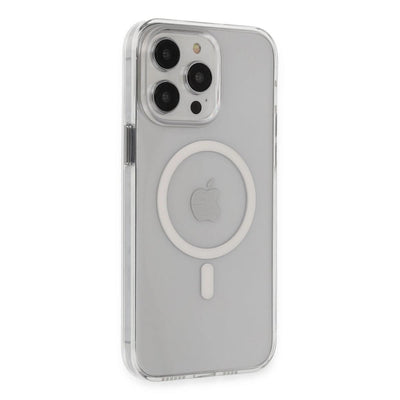 Apple İphone 15 Pro Max Kılıf Tron Şeffaf Magsafe Kapak - Şeffaf