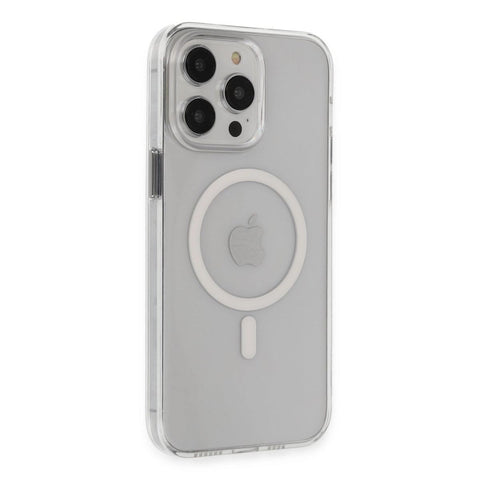 Apple İphone 15 Pro Max Kılıf Tron Şeffaf Magsafe Kapak - Şeffaf