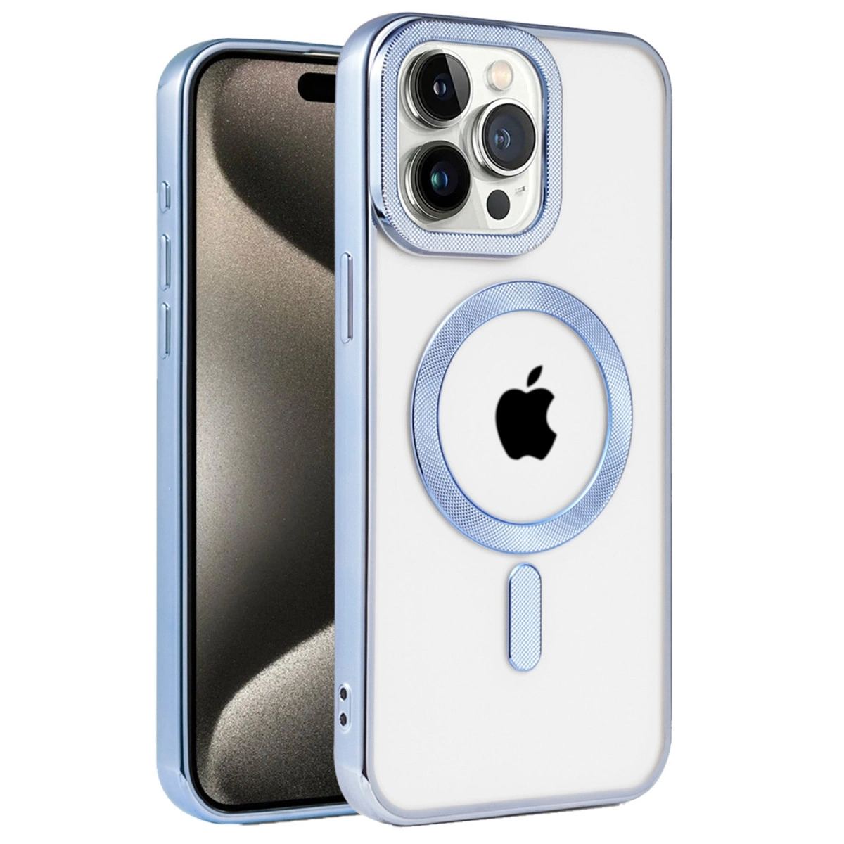 Apple İphone 14 Pro Kılıf Kronos Magsafe Kapak - Sierra Blue
