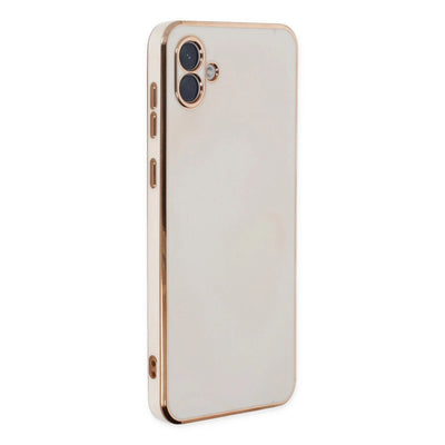 Samsung Galaxy A04 Kılıf Volet Silikon - Beyaz
