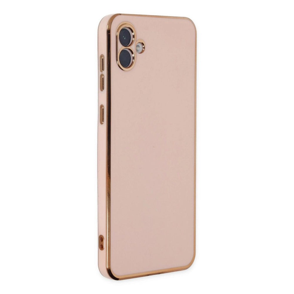 Samsung Galaxy A04 Kılıf Volet Silikon - Pembe