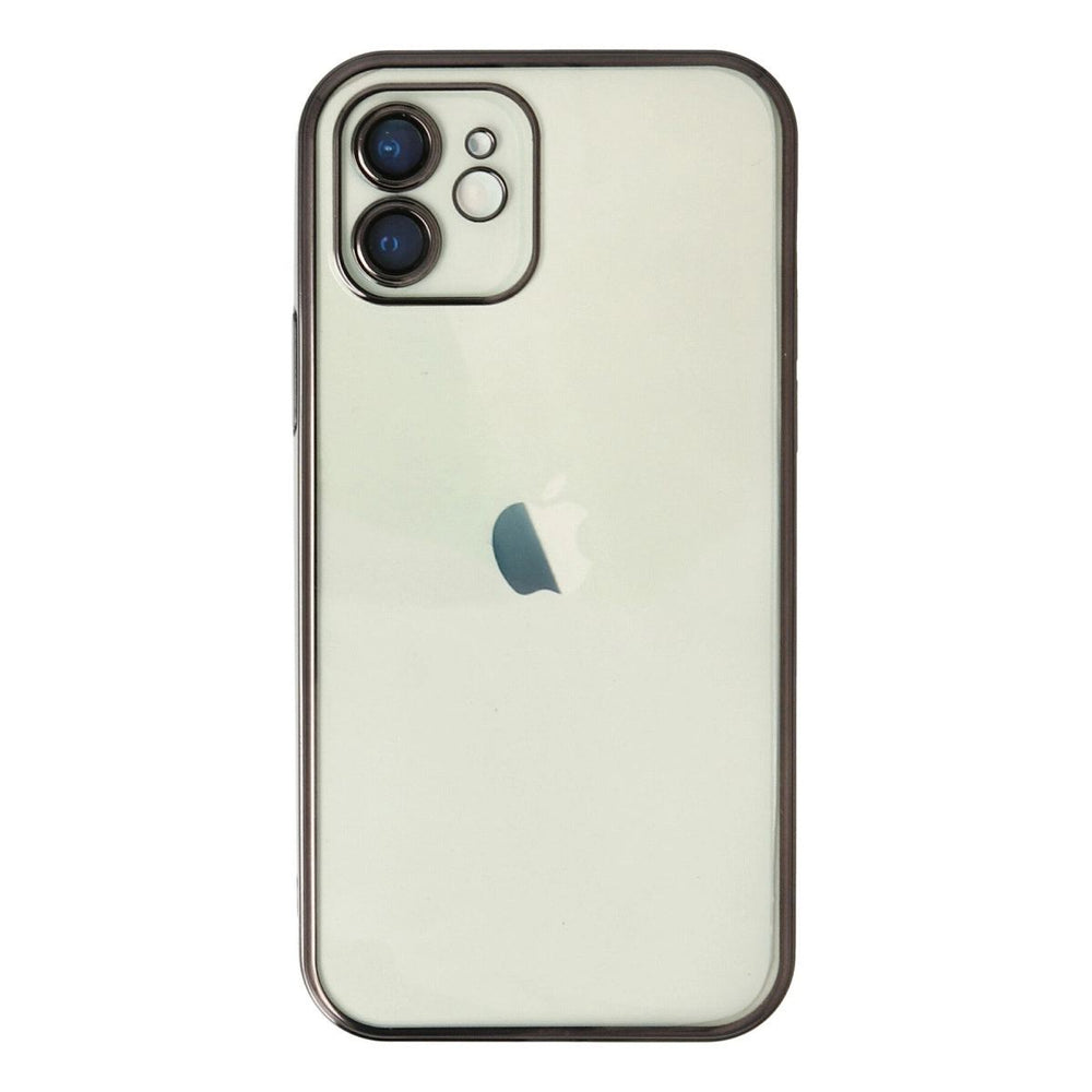 Apple İphone 12 Kılıf Razer Lensli Silikon - Siyah