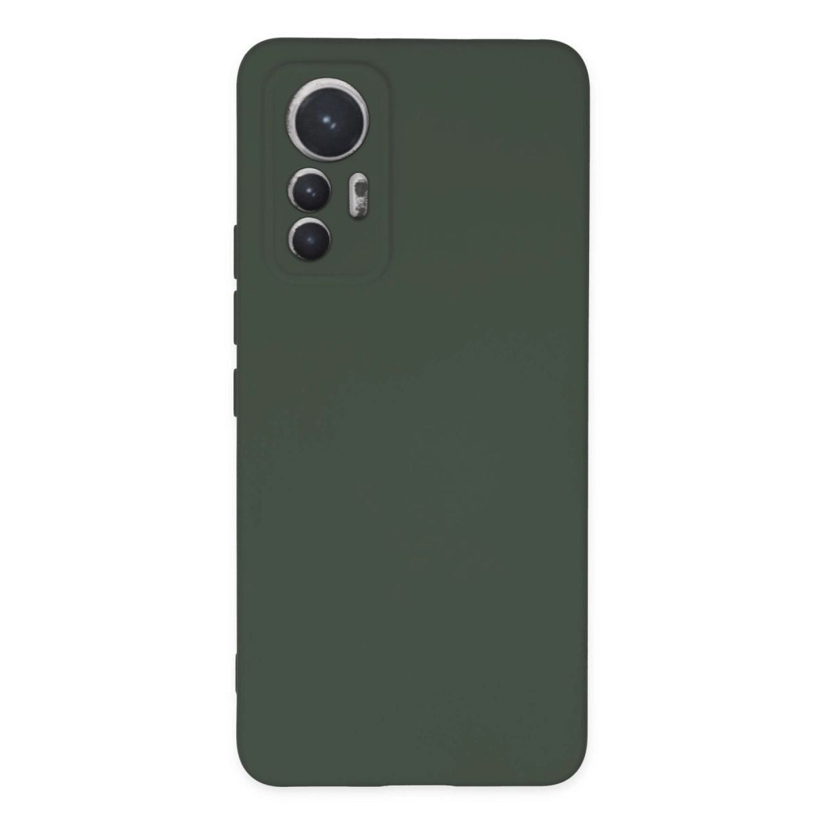 Xiaomi Mi 12 Lite Kılıf Nano İçi Kadife Silikon - Koyu Yeşil
