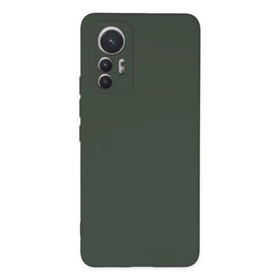 Xiaomi Mi 12 Lite Kılıf Nano İçi Kadife Silikon - Koyu Yeşil