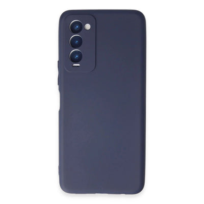 Tecno Camon 18 Kılıf First Silikon - Lacivert