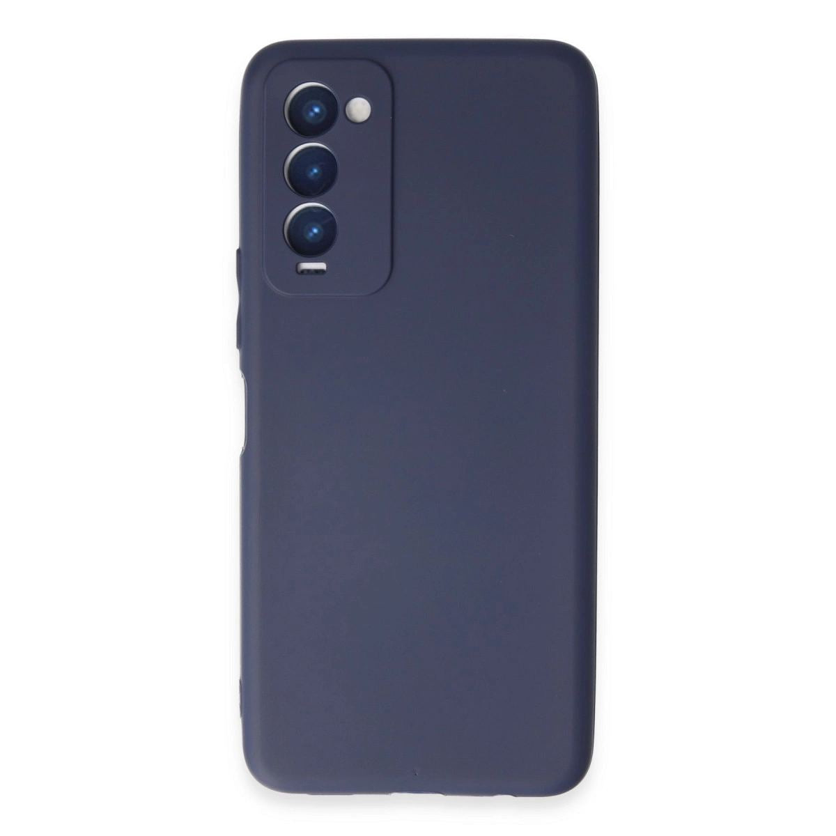 Tecno Camon 18 Kılıf First Silikon - Lacivert