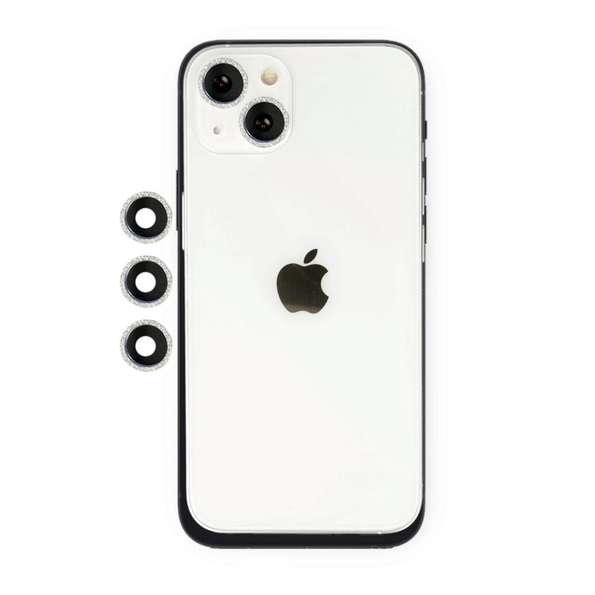 Apple İphone 14 Shine Kamera Lens - Gümüş
