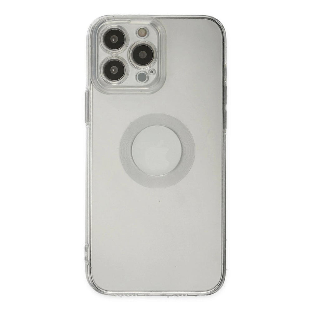 Apple İphone 13 Pro Max Kılıf Santa Lens Silikon - Şeffaf